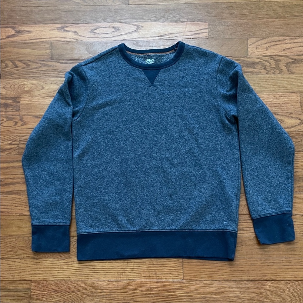 Athletic Works girls heather blue crew neck fleece sweatshirt XL 14/16